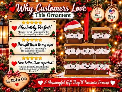 Bottom row of three marshmallows with festive sprinkles and a red and white candy cane on the right