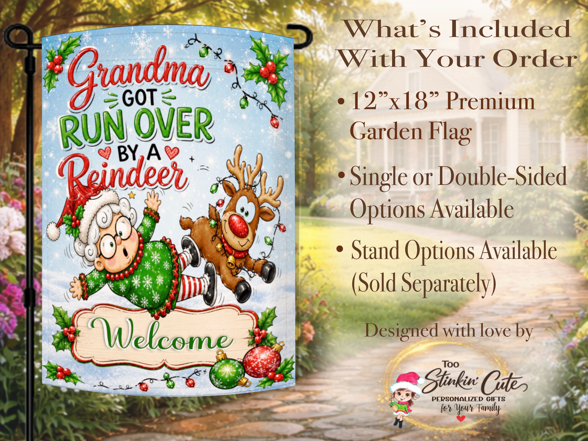 Outdoor personalized Christmas yard decoration