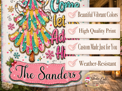 Personalized Religious Christmas Tree Flag