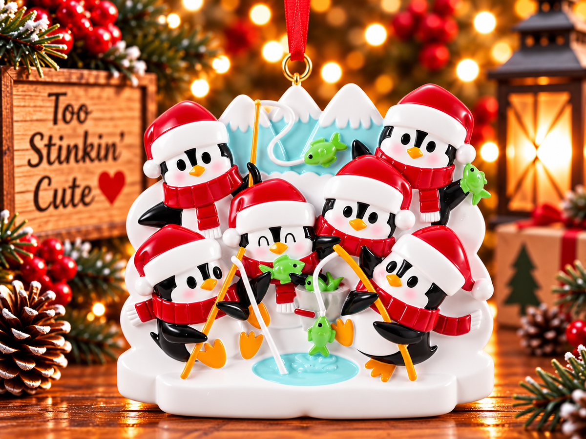 personalized-penguin-ice-fishing-family-of-6-ornament.mp4