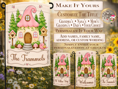Custom Whimsical Family Name Flag