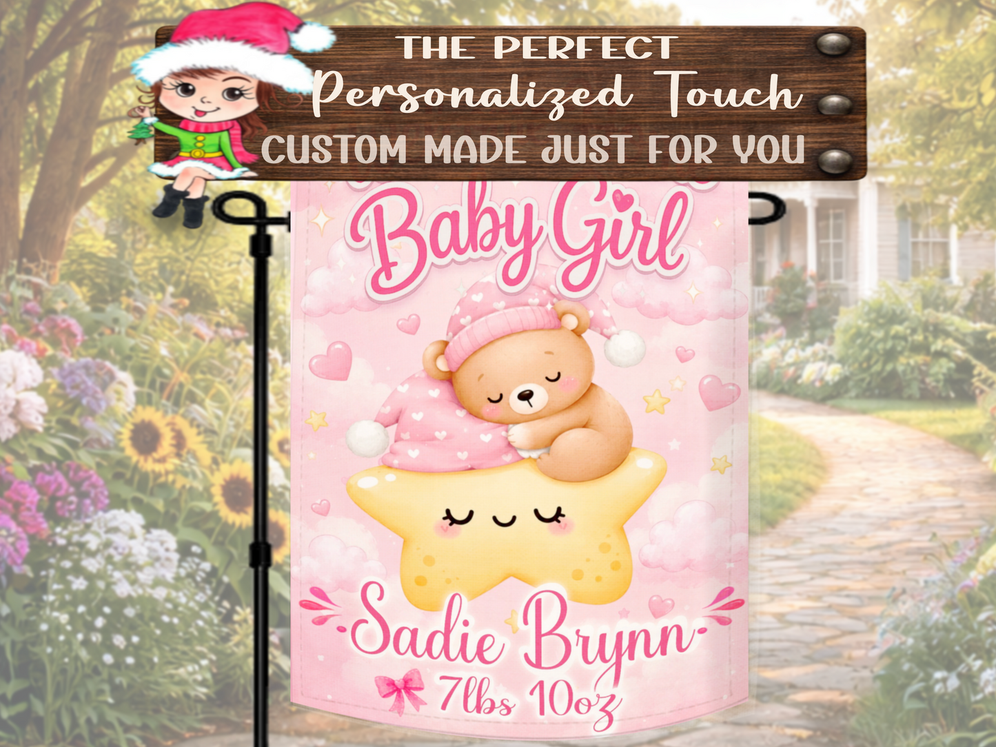 baby girl hospital homecoming decoration