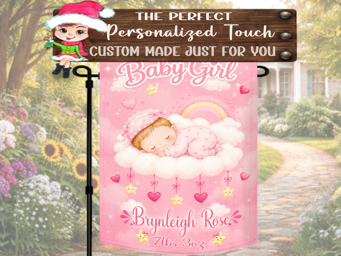 baby girl hospital homecoming decoration