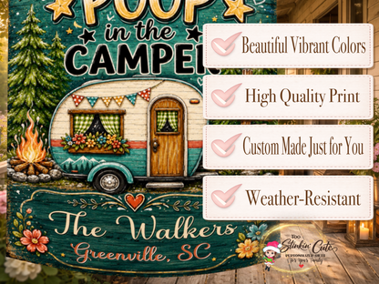 Personalized RV Camping Garden Flag