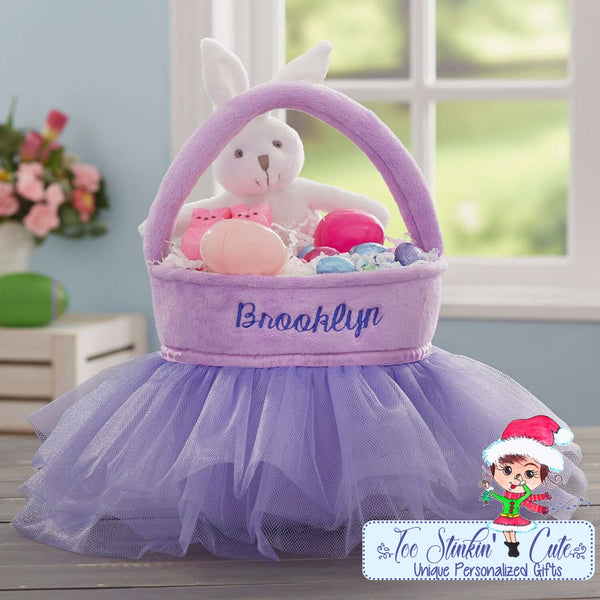Purple Princess Tutu Personalized Easter Basket