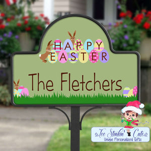 Magnetic Easter Family Personalized Custom Yard Stake