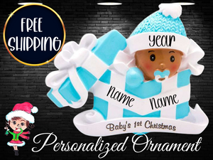 Custom Baby Boy Ornament,Baby Boy Christmas Ornament,New Baby Ornament,First Christmas Ornament,Boy Present Ornament,Baby Ornament,New Baby