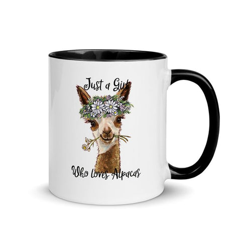 Just a Girl Who Loves Alpacas Coffee Mug