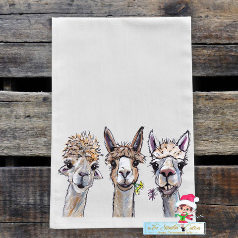 Farmhouse Alpacas Flour Sack Towel/ Tea Towel