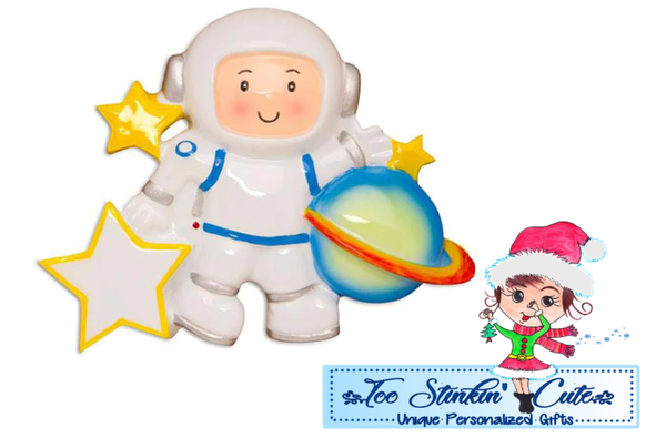 Astrounaut Personalized Christmas Ornament|Astronaut Ornament|Space Ornament|Planet Ornament|Rocket Ornament|Outer Space Ornament|Astro
