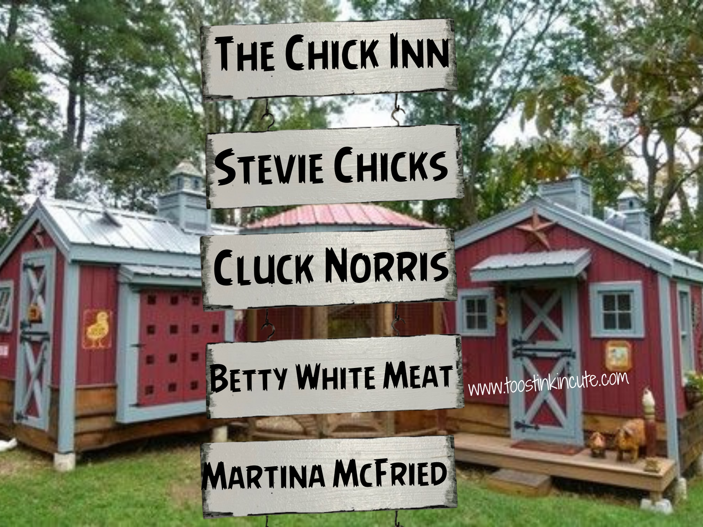 Custom Chicken Coop Sign (Personalized, Wood Sayings, Farm, Backyard, Hen House, Duck, Barn, Goat, Farmhouse)