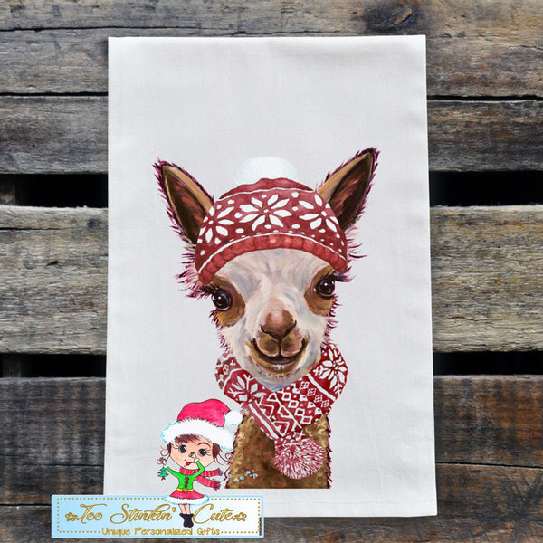 Christmas Alpaca Flour Sack Towel/ Tea Towel