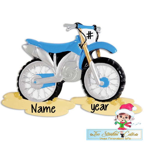 Motocross Dirt Bike Personalized Christmas Ornament
