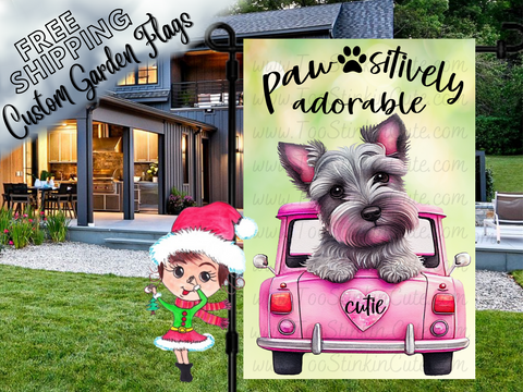 Custom Personalized Dog Garden Flag|Pet Garden Flag|Yorkie Terrier Flag|Funny Dog Flags|Dog Welcome Flag|Pet Flag Dog|Custom Pet Garden Flag