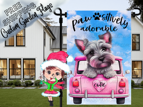 Custom Personalized Dog Garden Flag|Pet Garden Flag|Boston Terrier Dog Flags|Dog Welcome Flag|Garden Dog|Custom Pet Garden Flag