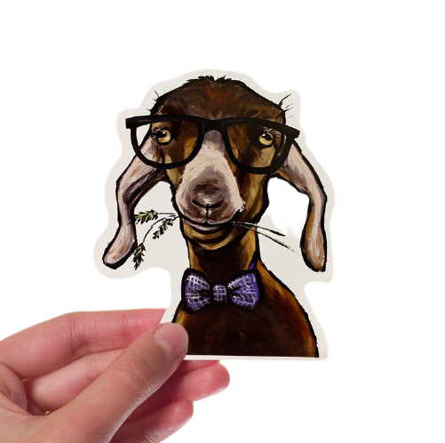Goat w/ Glasses Sticker