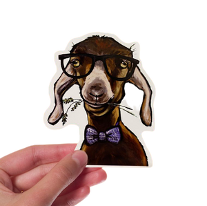 Goat w/ Glasses Sticker