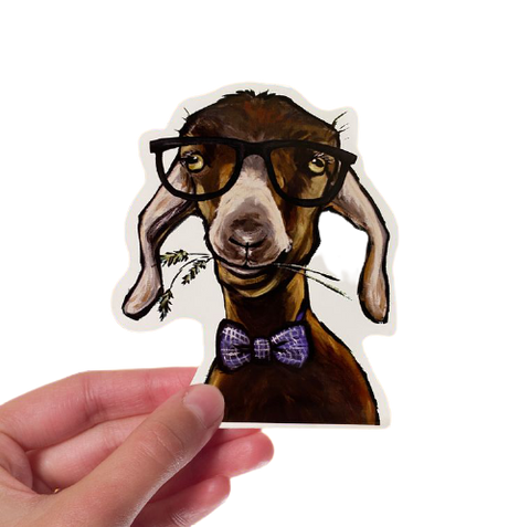 Goat w/ Glasses Sticker