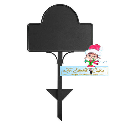 Halloween Haunted House Characters Personalized Custom Magnetic Garden Yard Stake Welcome Family Name Sign
