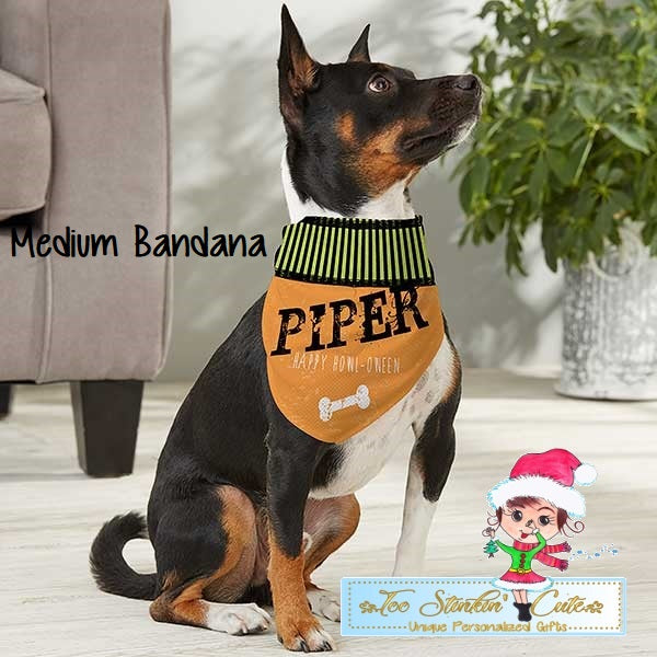 Happy Howl-oween Personalized Halloween Dog Bandana
