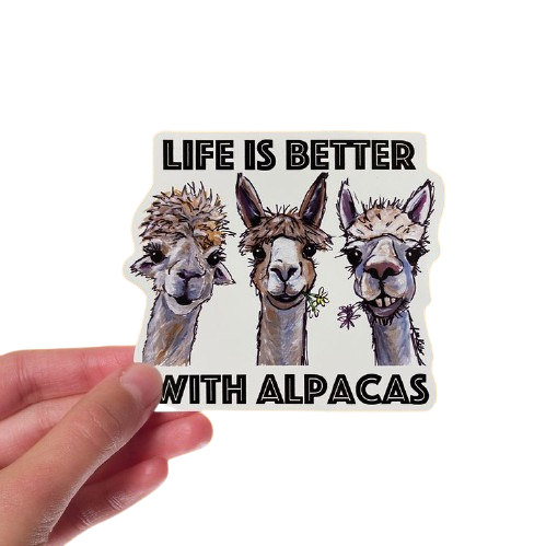 Life is Better with Alpacas Sticker