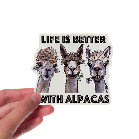 Life is Better with Alpacas Sticker