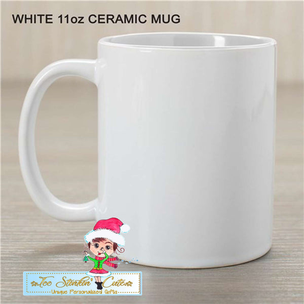 Flower Personalized Coffee Mug for Grandma