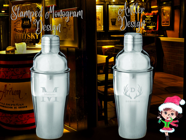 Personalized Stainless Steel 16oz Cocktail Shaker