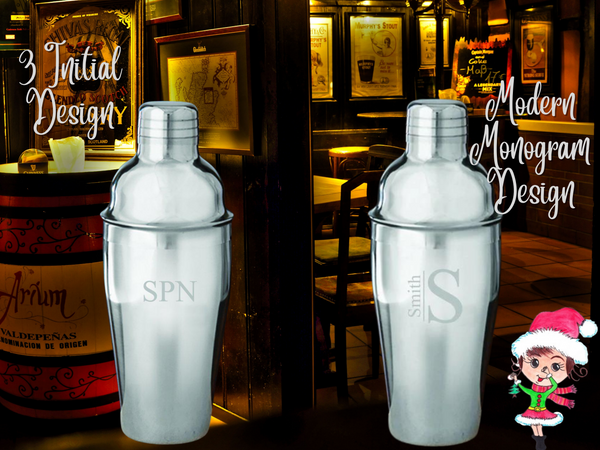 Personalized Stainless Steel 16oz Cocktail Shaker