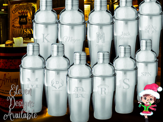 Personalized Stainless Steel 16oz Cocktail Shaker