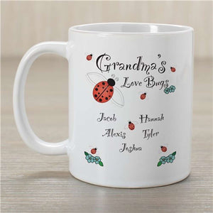 Personalized Grandma's Love Bugs Coffee Mug