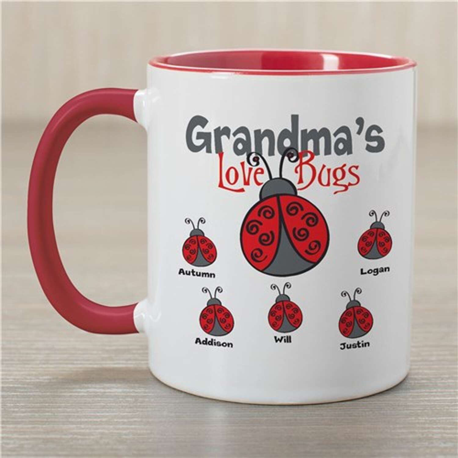 Personalized Love Bugs Coffee Mug