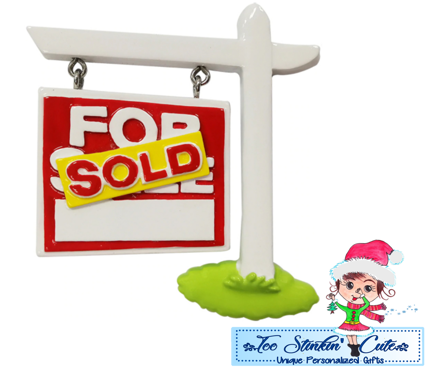 For Sale/ Sold Personalized Christmas Ornament|Realtor Ornament|New Home Ornament|First Home Ornament|Sold House Ornament|Real Estate Gift