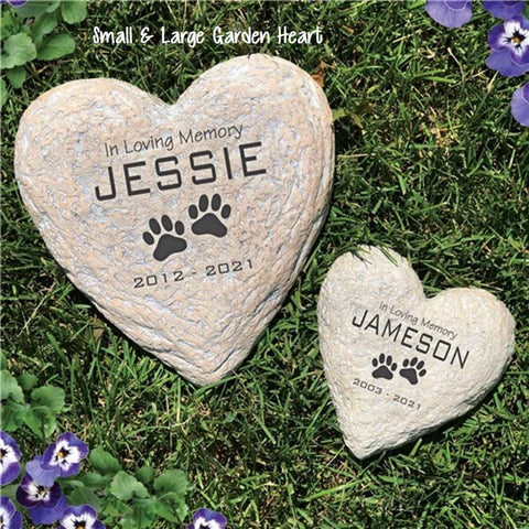 Sympathy Pet Garden Stone/Personalized Pet Memorial Stone