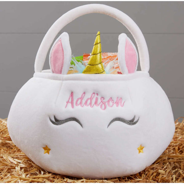 Personalized Halloween Unicorn Trick or Treat Bag|Pumpkin Candy Bag|Halloween Tote Bag|Halloween Candy Bag|Trick or Treat Bucket