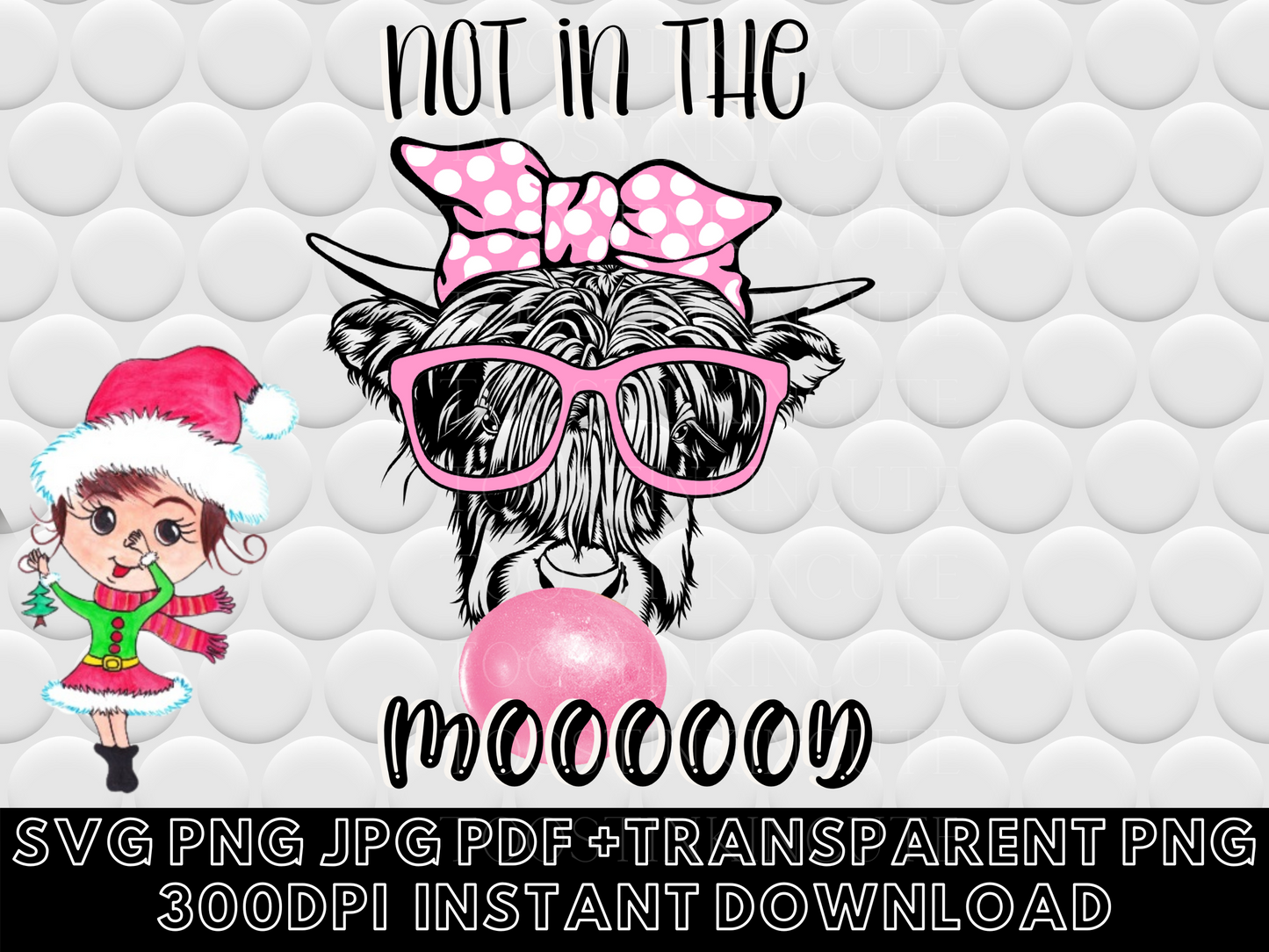 Not in the Mood Cow Digital Download|JPG PNG Instant download|Cow Png Sublimation dtf|Farmhouse Moody Cow Clipart Jpg|Funny Cow Svg Vector