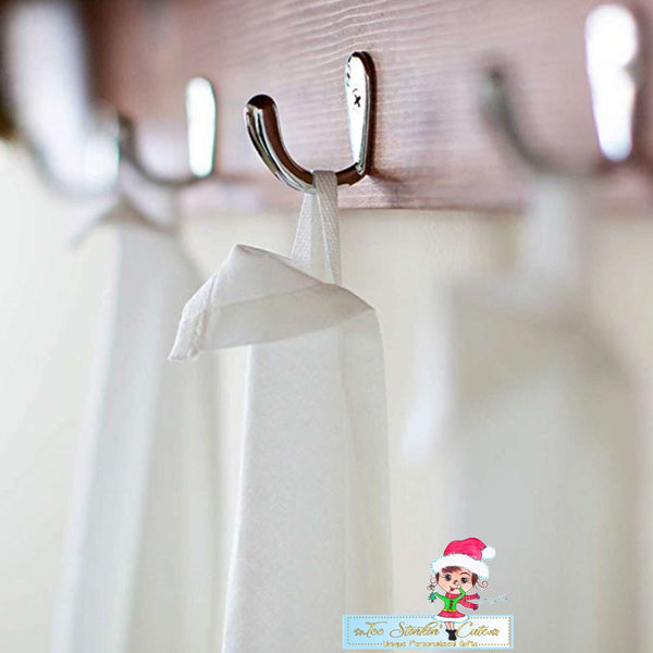 Christmas Goat with Tie and Glasses Flour Sack Towel/ Tea Towel