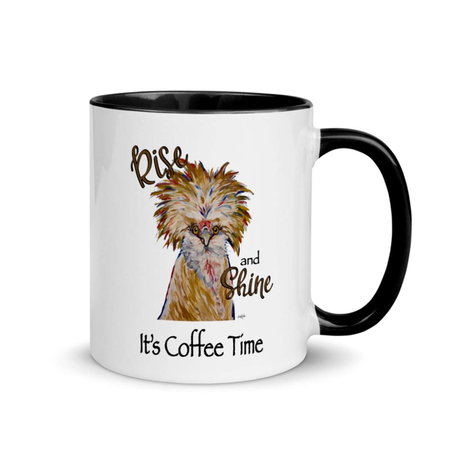 Rise & Shine It's Coffee Time Chicken Mug
