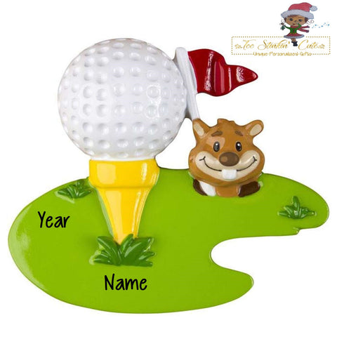 Personalized Christmas Ornament Golf/ Hole in One/ Men/ Women/ Golfing/ Sports/ Play + Free Shipping!