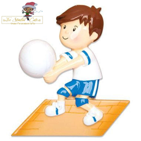 Christmas Ornament Boys Volleyball/ Sports/ Athletic- Personalized + Free Shipping!