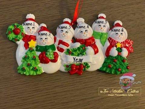 Personalized Christmas Ornament Snowman Caroling/ Ladies/ Church/ Singing/ Chorus + Free Shipping!