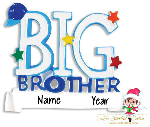 Christmas Ornament Big Brother/ Sibling/ New Baby/ Newborn/ Child - Personalized + Free Shipping!
