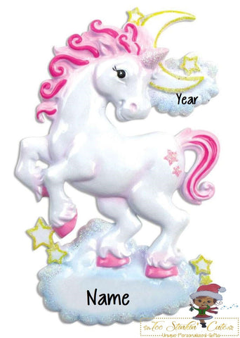 Christmas Ornament Unicorn/ Girls/ Kids/ Child - Personalized + Free Shipping!