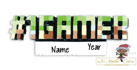 Christmas Ornament #1 Gamer/ Gaming/Video Game/ Kids Children Boys Personalized + Free Shipping!