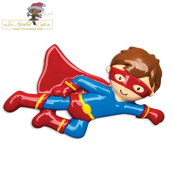 Christmas Ornament Super hero Boy/ Kids/ Child/ Play Personalized! + Free Shipping!