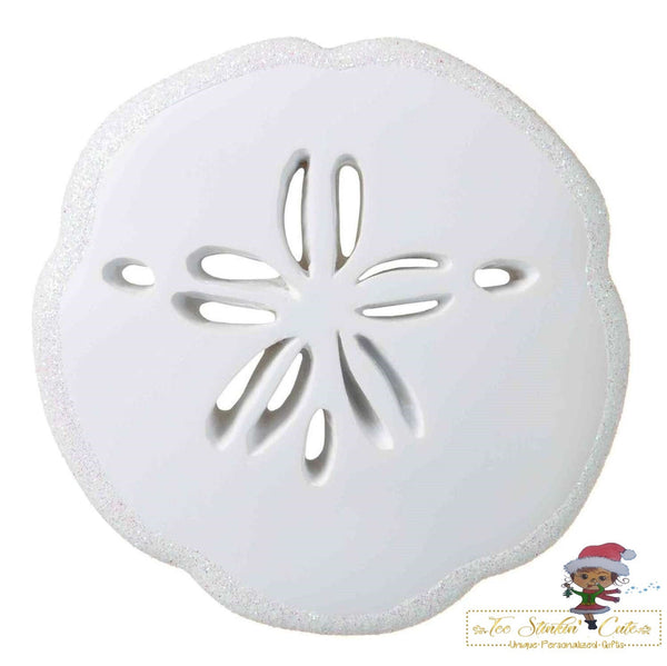 Personalized Christmas Ornament Beach Sand Dollar + Free Shipping!/ Ocean/ Vacation/ Summer Island