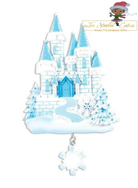 Personalized Christmas Ornament Princess Castle/ Girls/ Dress Up/ Play/ Kids/ Fairy+ Free Shipping!