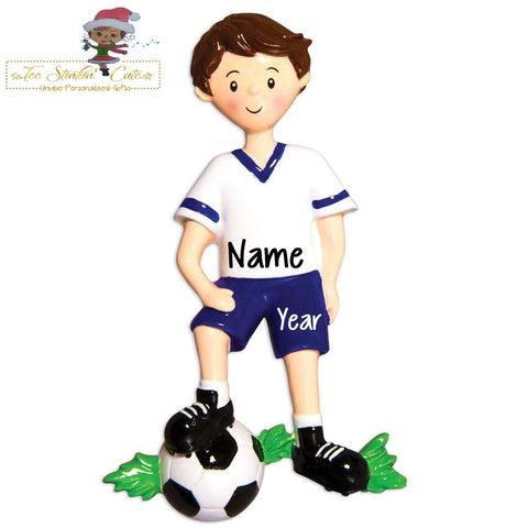 Christmas Ornament Boys Soccer/ Sports/ Athletic- Personalized + Free Shipping!