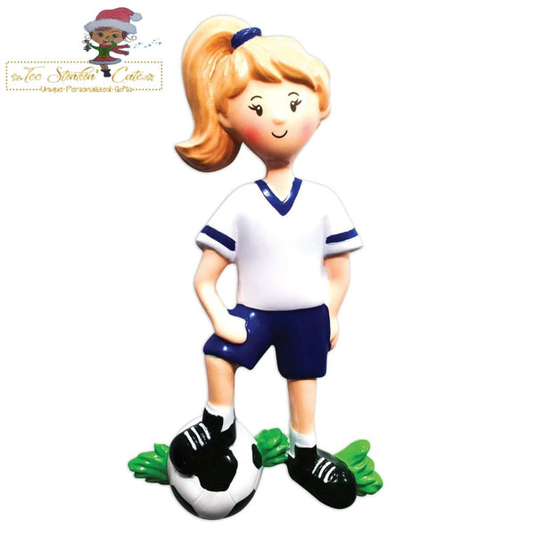 Christmas Ornament Girls Soccer/ Sports/ Athletic- Personalized + Free Shipping!