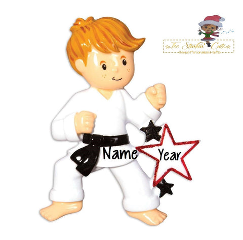 Personalized Christmas Ornament Karate/ Boys/ Sports/ Kids/Men/ Play/ Game/ Tai Kwon Do/ Ju Jit Su + Free Shipping!